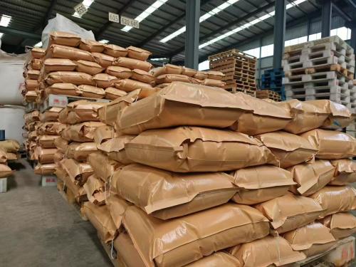 粉狀聚丙烯酰胺廠家產(chan) 品實物堆放圖