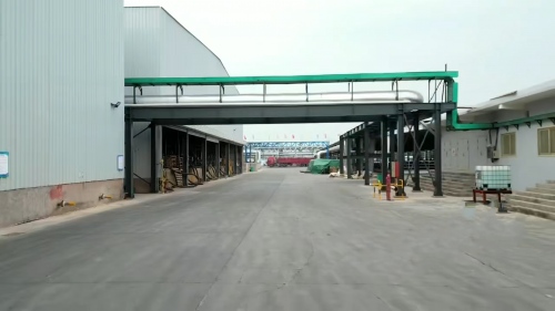 聚丙烯酰胺生產(chan) 廠區外景，工廠現代化設備和生產(chan) 環境展示