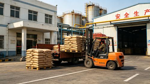 聚丙烯酰胺PAM包裝裝車發往客戶場景 PAM產(chan) 品包裝規格聚丙烯酰胺裝車發貨現場
